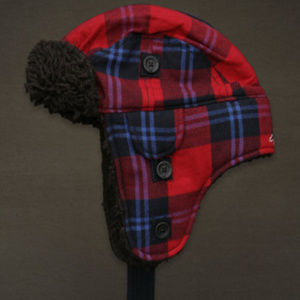 Hollister Men HCO Classic SOCAL Plaid Trapper Hat